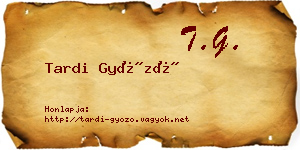 Tardi Győző névjegykártya
