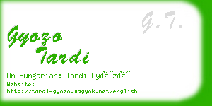 gyozo tardi business card